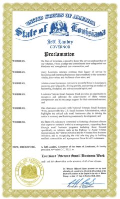 Governor Landry's Proclamation